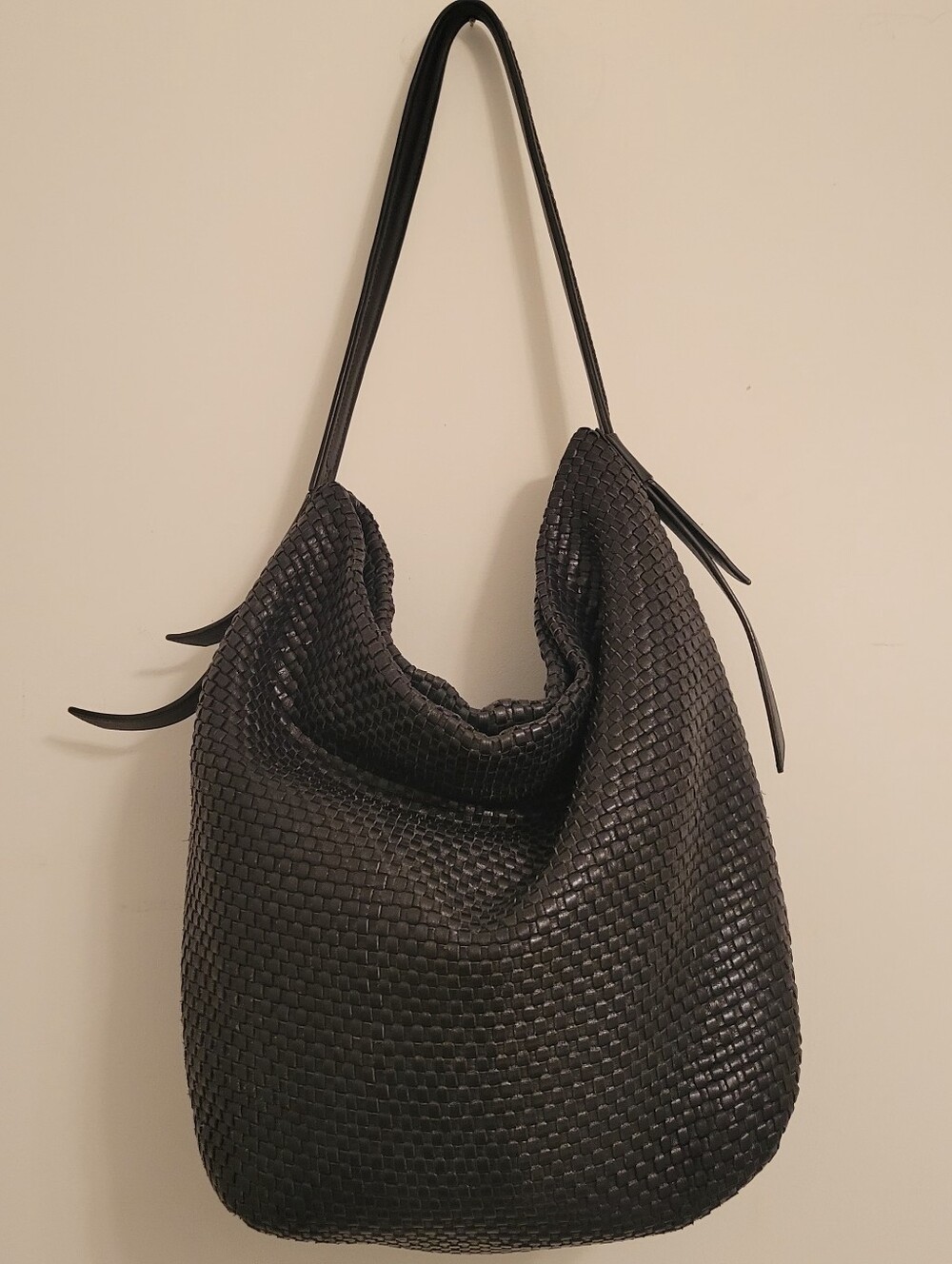 Cole Haan Woven Leather Shoulder Bsg